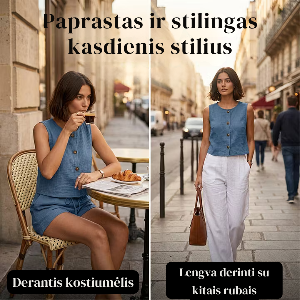 Dviejų dalių vasariškas komplektas