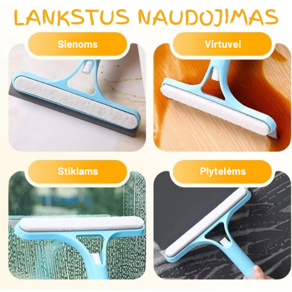 3-in-1 langų valytuvas su purkštuvu