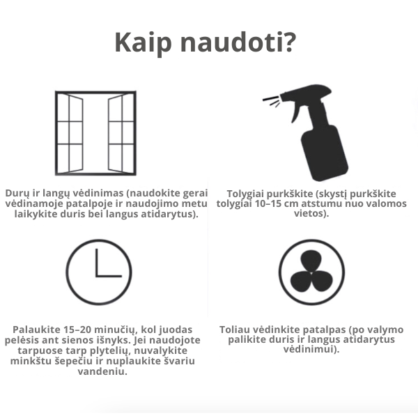 Pelėsio šalinimo priemonė