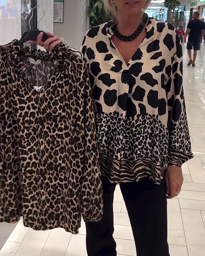 Patogi ir elegantiška leopardo palaidinė