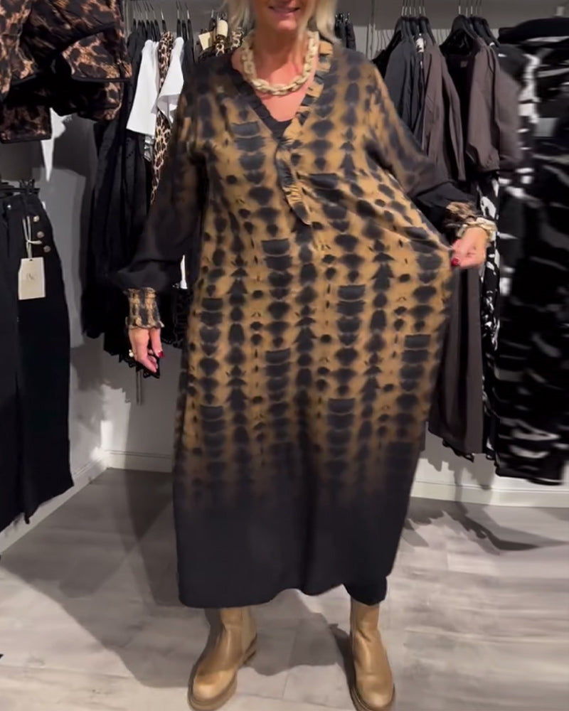 Patogi leopardo suknelė