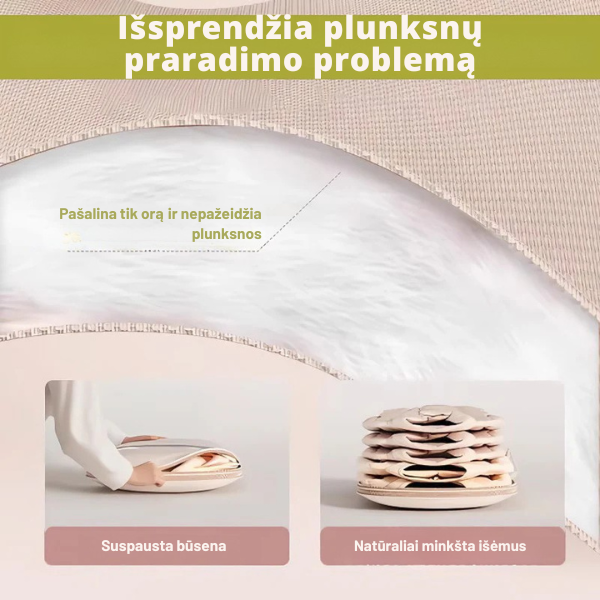 Pakabinamas suspaudžiamas drabužių laikymo maišas