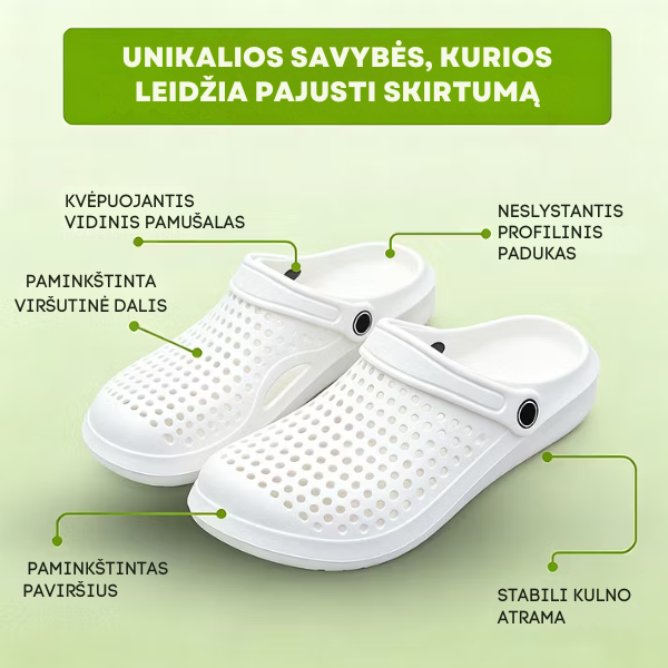 Itin patogios ortopedinės vasarinės šlepetės