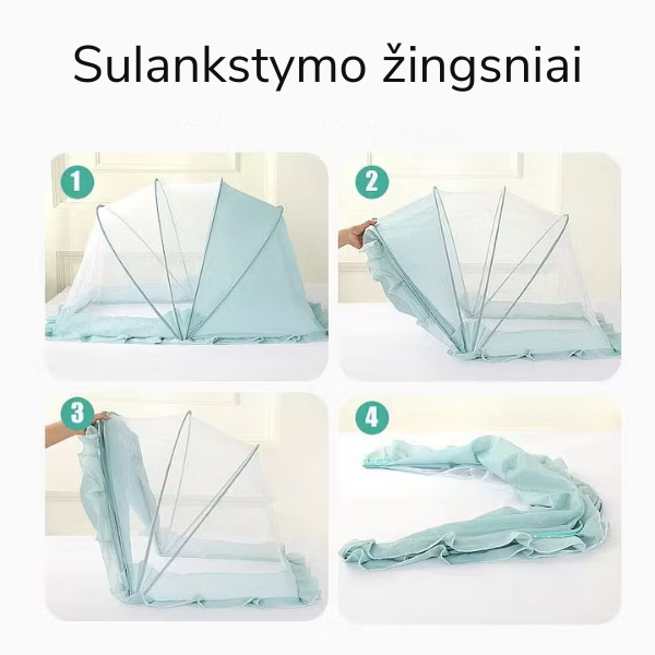 Sulankstoma apsauga nuo uodų kūdikiui