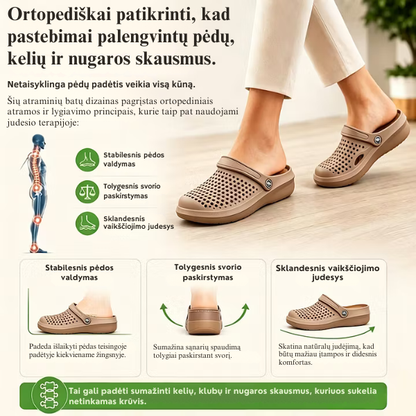Itin patogios ortopedinės vasarinės šlepetės