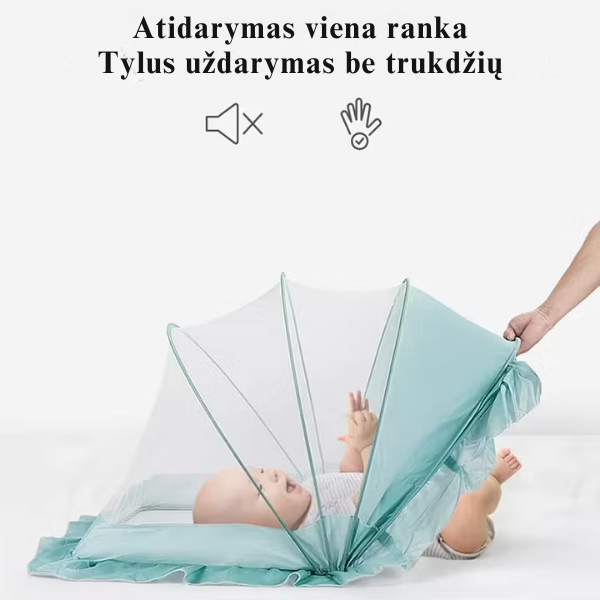 Sulankstoma apsauga nuo uodų kūdikiui