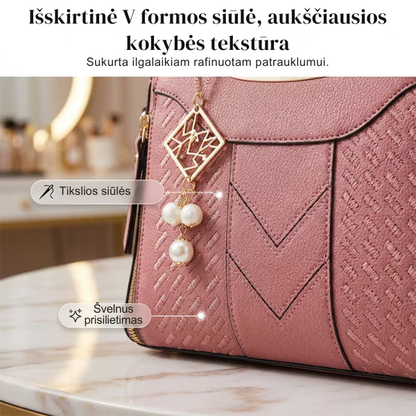 Elegantiška rankinė su išskirtinėmis detalėmis