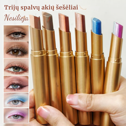 Kreminiai 3 spalvų akių šešėliai
