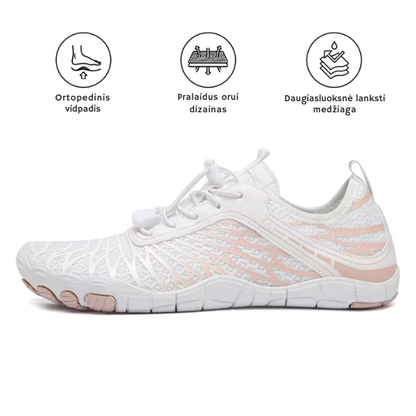 Unisex barefoot batai su plačia priekine dalimi