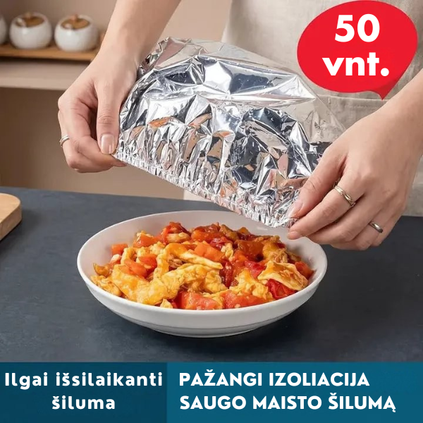Aliumininiai termoizoliaciniai maisto uždangalai