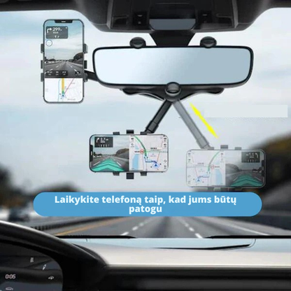 Telefono laikiklis automobiliui ant veidrodėlio