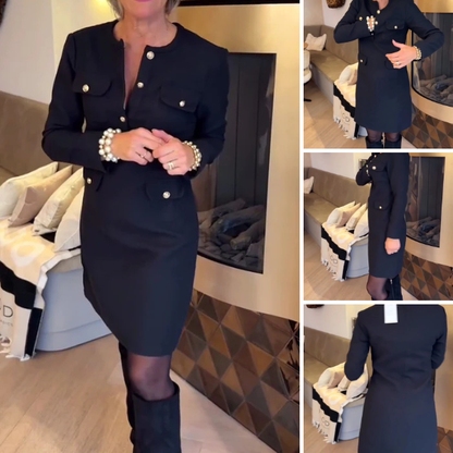 Elegantiška puošni suknelė su sagomis