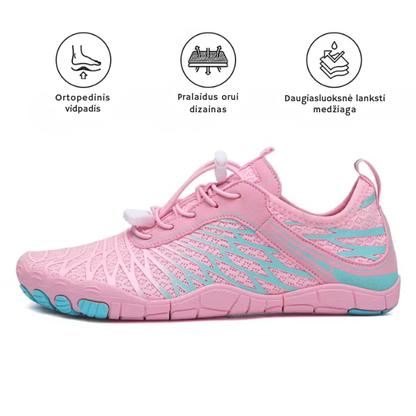 Unisex barefoot batai su plačia priekine dalimi