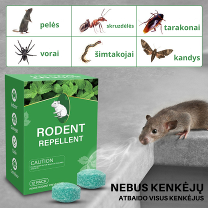 Natūralūs graužikų atbaidymo kamuoliukai