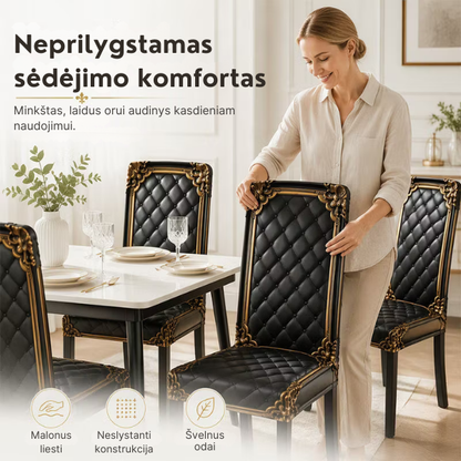 Elegantiškas elastingas kėdės užvalkalas