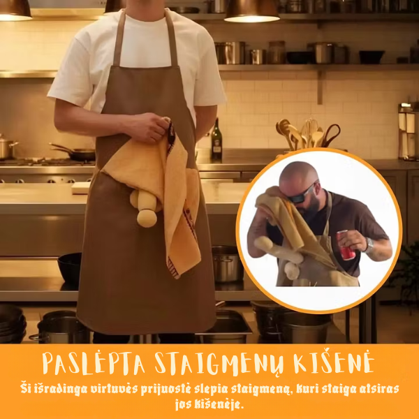 Juokinga grilio prijuostė vyrams