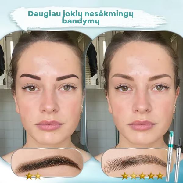 3D vandeniui atsparus mikropigmentacijos antakių pieštukas