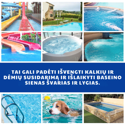 Lėtai tirpstančios baseino valymo tabletės