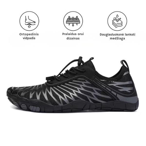 Unisex barefoot batai su plačia priekine dalimi