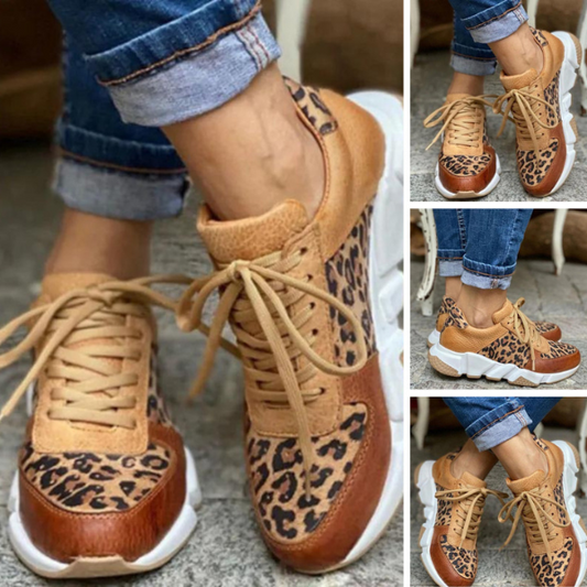 Stilingi bei patogūs leopardo rašto batai