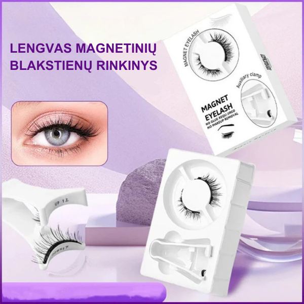 Magnetinės daugkartinės blakstienos su aplikatoriumi