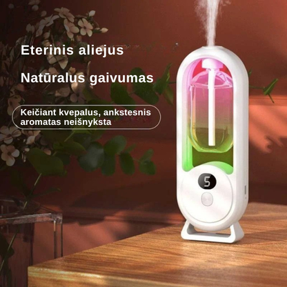 Automatinis kvapų difuzorius su laikmačiu ir LED apšvietimu