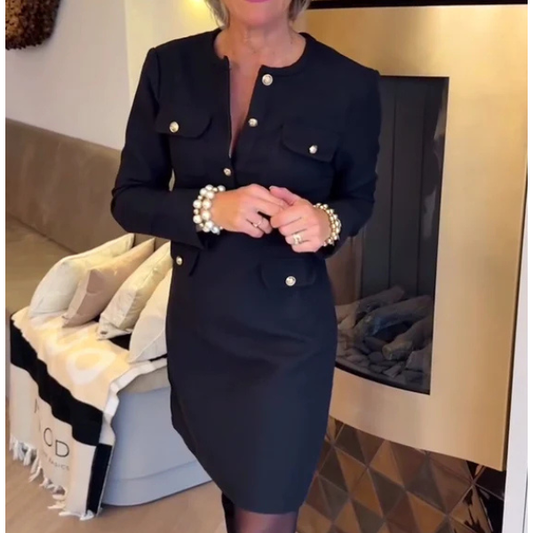 Elegantiška puošni suknelė su sagomis