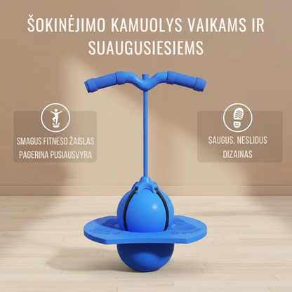 Sportinis šokinėjimo kamuolys vaikams ir suaugusiems