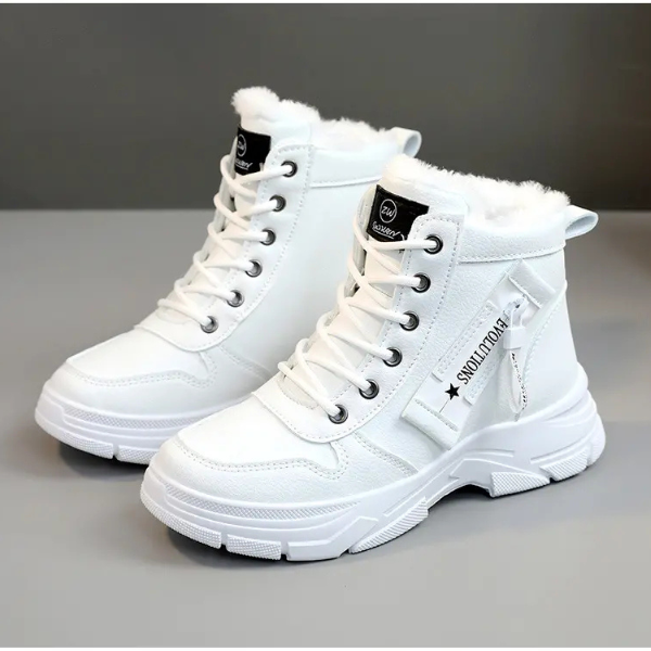 Moteriški žieminiai batai su kailiu ir storu padu