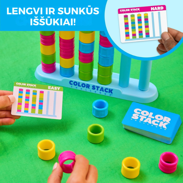 Spalvų derinimo loginis žaidimas visai šeimai