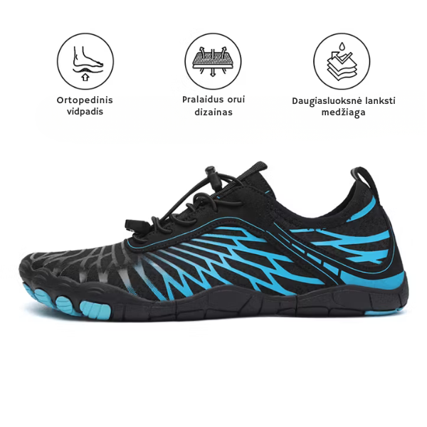 Unisex barefoot batai su plačia priekine dalimi