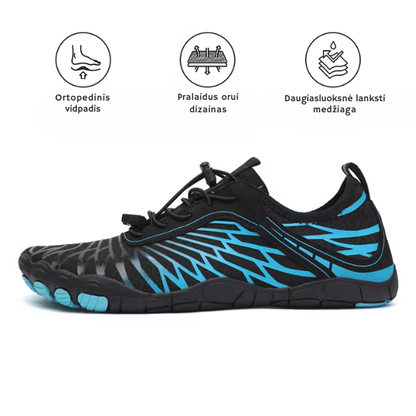 Unisex barefoot batai su plačia priekine dalimi