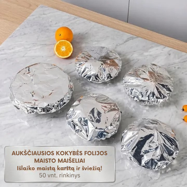 Aliumininiai termoizoliaciniai maisto uždangalai