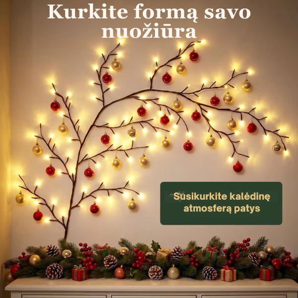 Lanksčios LED šviečiančios šakelės