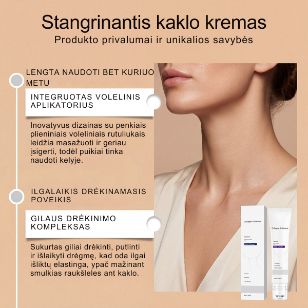 Stangrinamasis kremas su 5 masažiniais voleliais