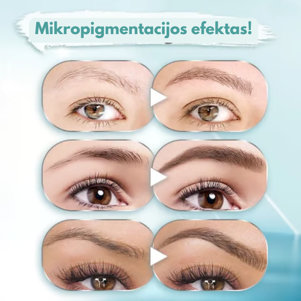 3D vandeniui atsparus mikropigmentacijos antakių pieštukas