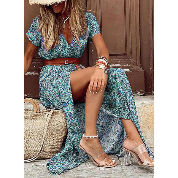 Boho stiliaus ilga suknelė