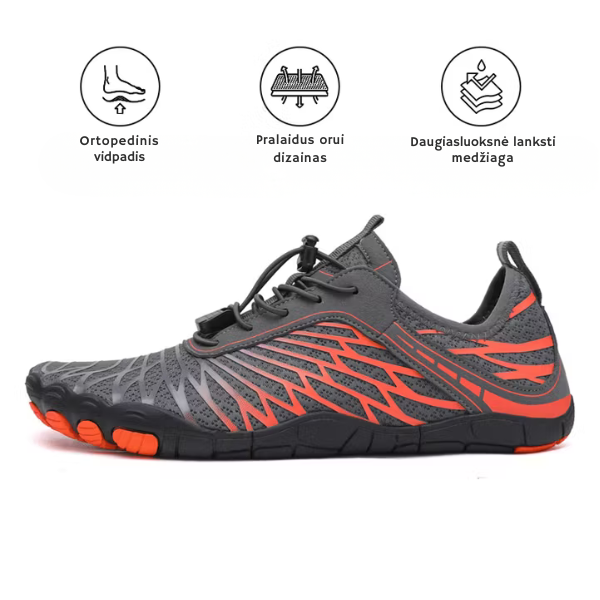 Unisex barefoot batai su plačia priekine dalimi