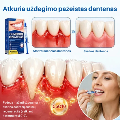 Gelis dantenų priežiūrai su hialurono rūgštimi