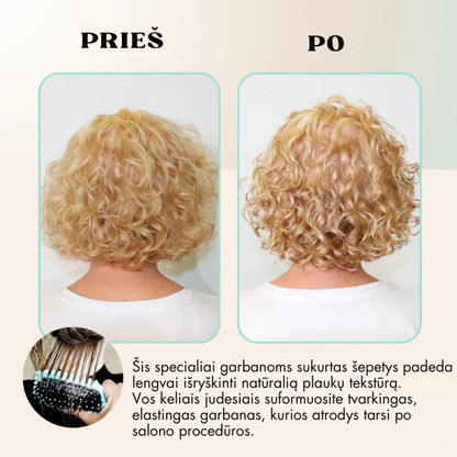 Garbanų formavimo plaukų šepetys