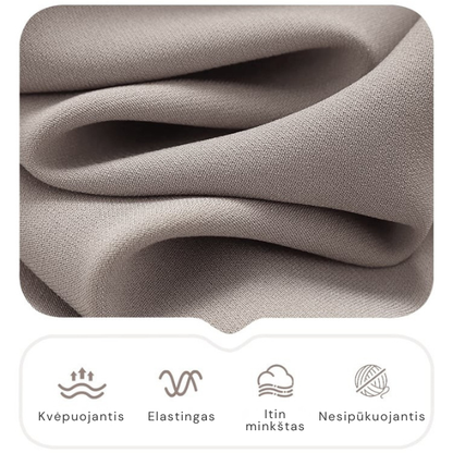 Elegantiškas 3 dalių komplektas su kardiganu, palaidine ir kelnėmis