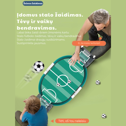 Interaktyvus nešiojamas stalo futbolas