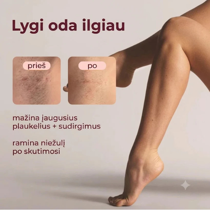 Moteriškas elektrinis skustuvas kūnui