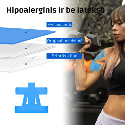 Kineziterapinis pleistras pečiams