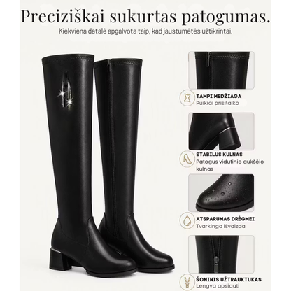 Moteriški šilti ilgaauliai batai