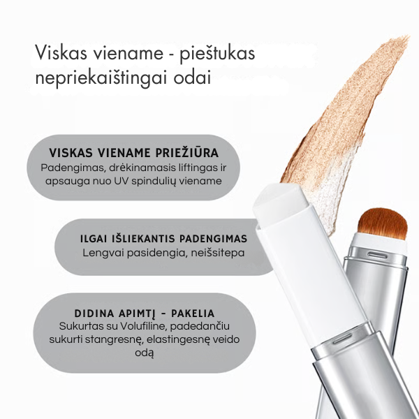 Spalvą keičiantis pieštuko formos veido kremas