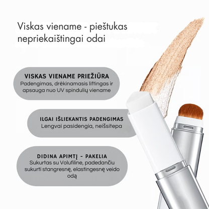 Spalvą keičiantis pieštuko formos veido kremas