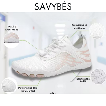 Unisex barefoot batai su plačia priekine dalimi
