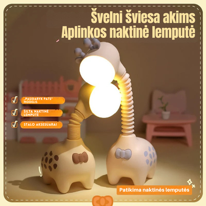 Įkraunama naktinė lemputė „Žirafa“