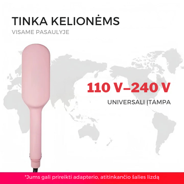 Plaukų formavimo įrankis su neigiamų jonų technologija